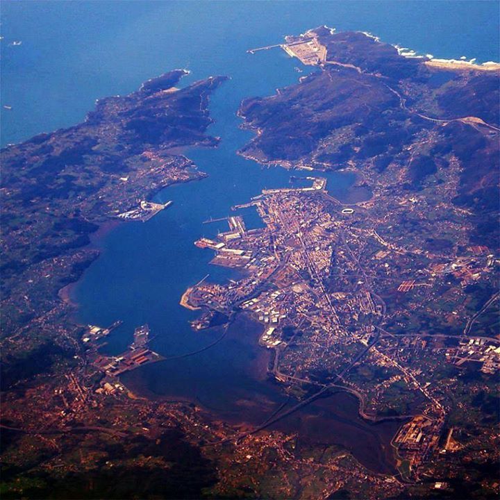 Vista aérea de Ferrol